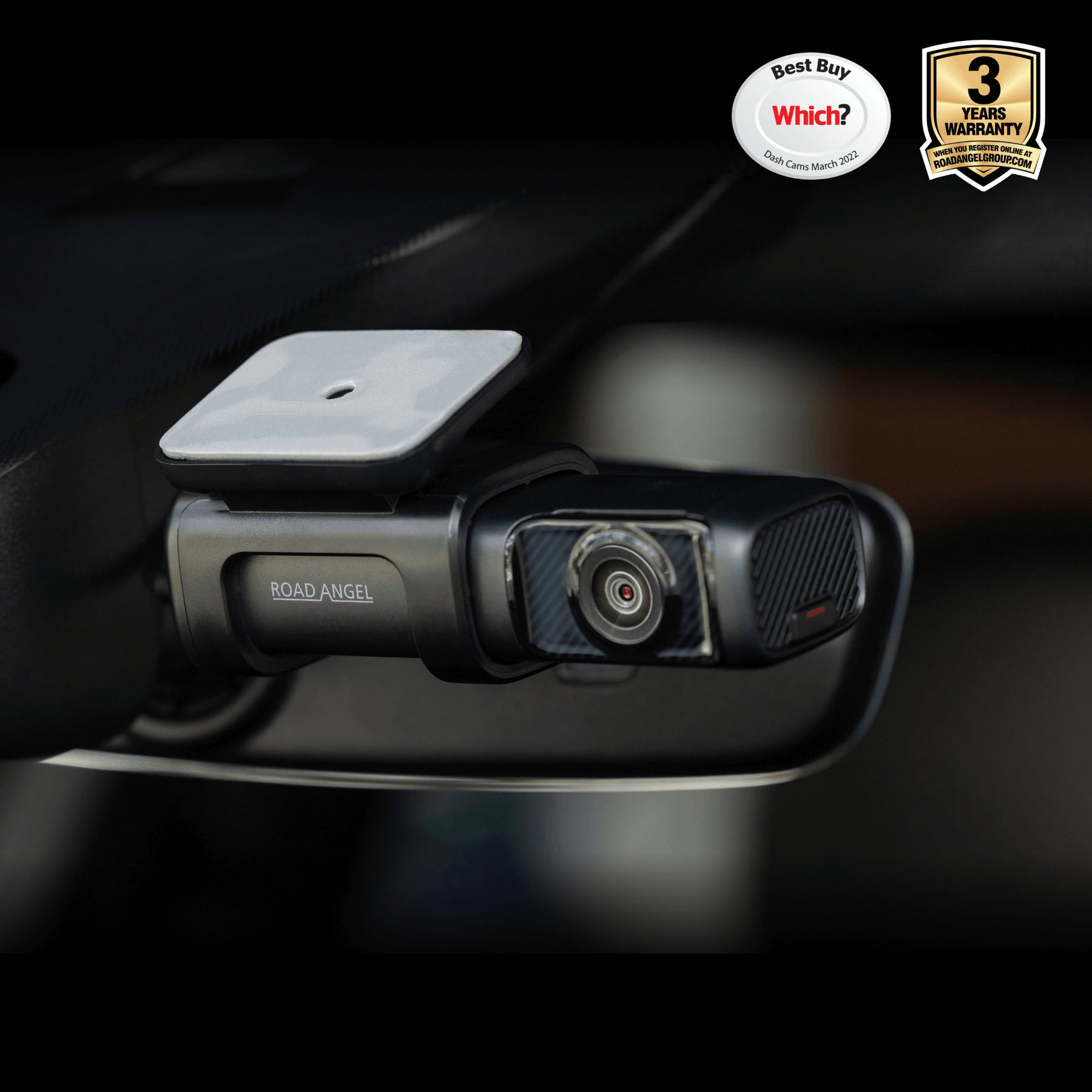 First Car - Road Angel Halo Ultra 4K Dash Cam - Which Best Buy! with Parking Mode & Internal 64GB SSD Memory