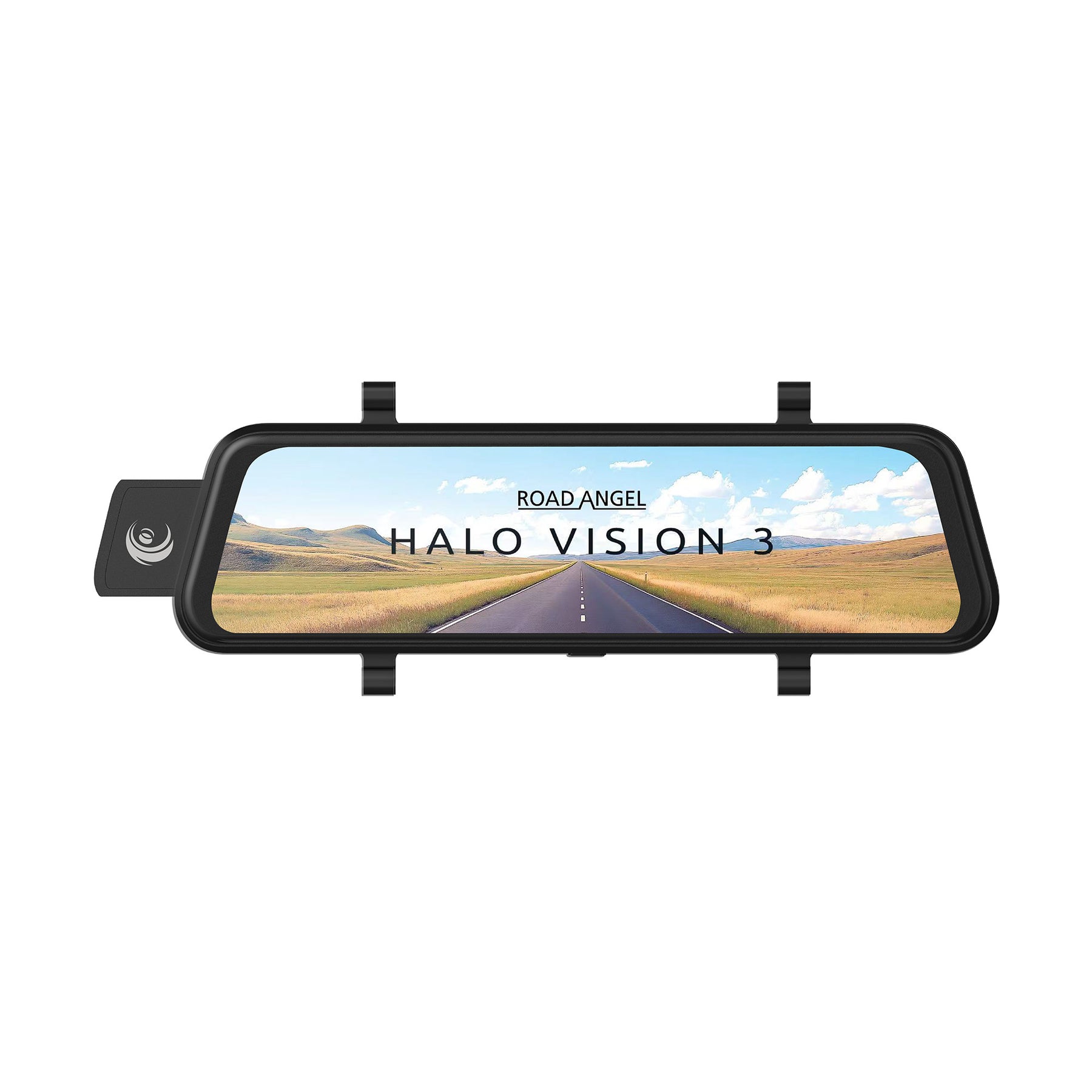 NEW - Road Angel Halo Vision 3 2160P 4K Mirror Dual Dash Cam with 10" Anti-glare LCD Touch Screen & Dual Parking Mode