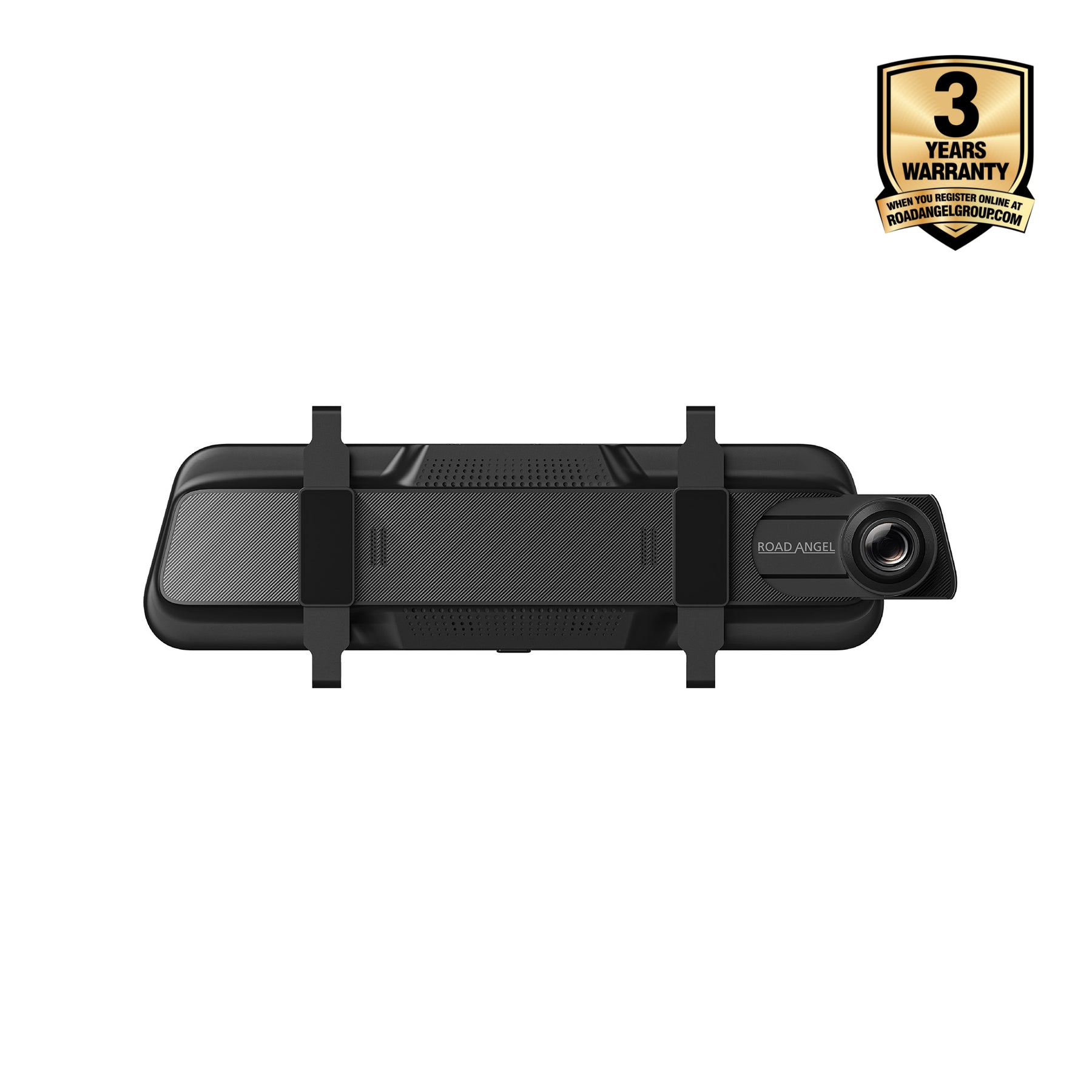 Halo Vision 3 4K – 2160p & 1080p Front & Rear Anti-Glare Mirror Dash Cam with integrated 10 inch LCD touchscreen