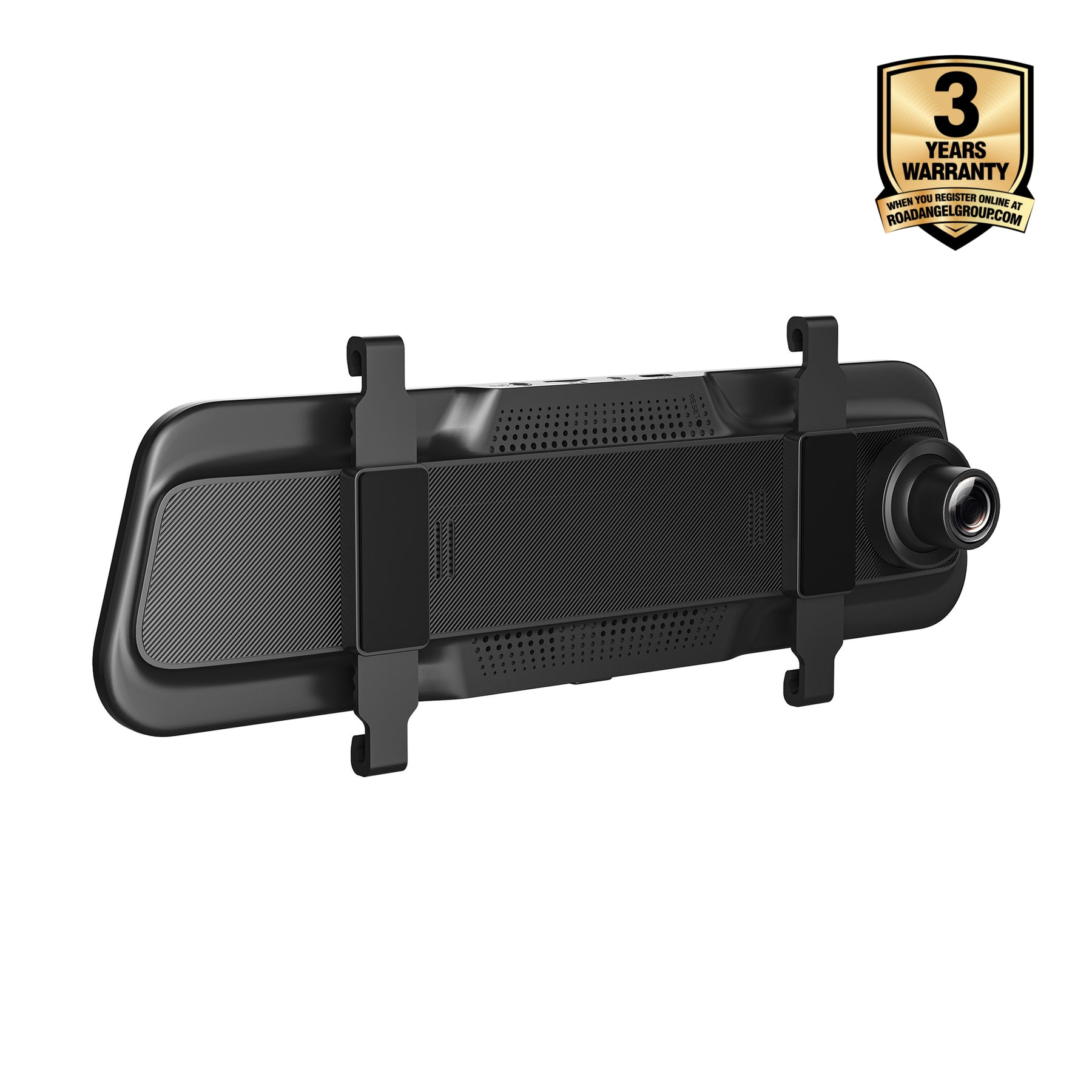 Halo Vision 3 4K – 2160p & 1080p Front & Rear Anti-Glare Mirror Dash Cam with integrated 10 inch LCD touchscreen