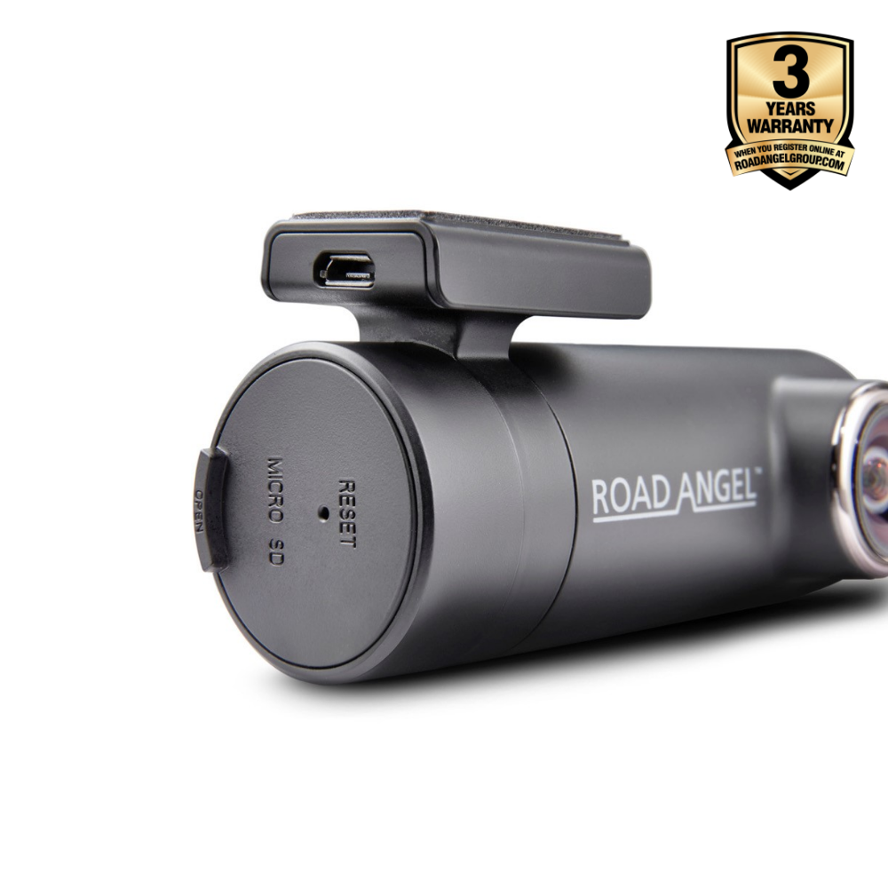 Road Angel Halo Drive 2K Compact Dash Cam with 64GB SD Card & Hardwiring Kit Bundle