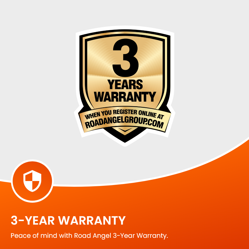 NEW - Road Angel Halo View 2 Rear View Mirror and Dash Cam with 64GB SD Card & Hardwiring Kit Bundle