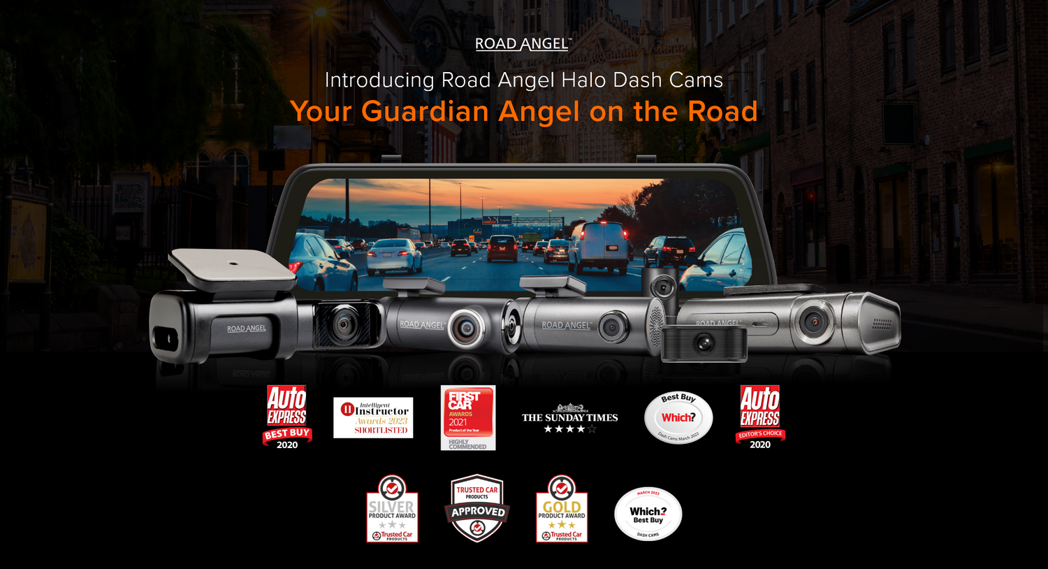 Introducing Road Angel Halo Dash Cams: Your Guardian Angel on the Road