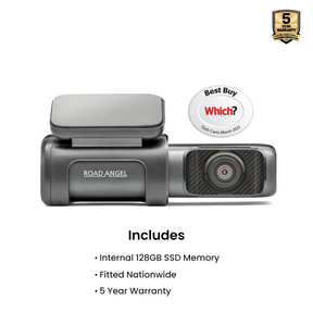 New - Road Angel Halo Ultra 4K Dash Cam with Internal 128GB SSD Memory and Nationwide Fitting