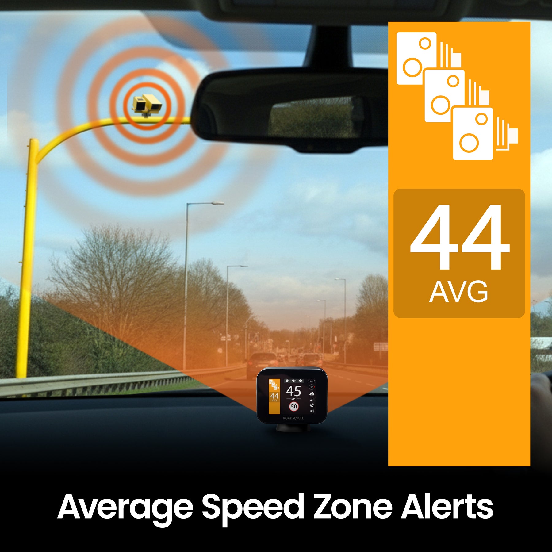 Pure Sync - Smart Road Safety & Speed Awareness Assistant with Camera Alerts 