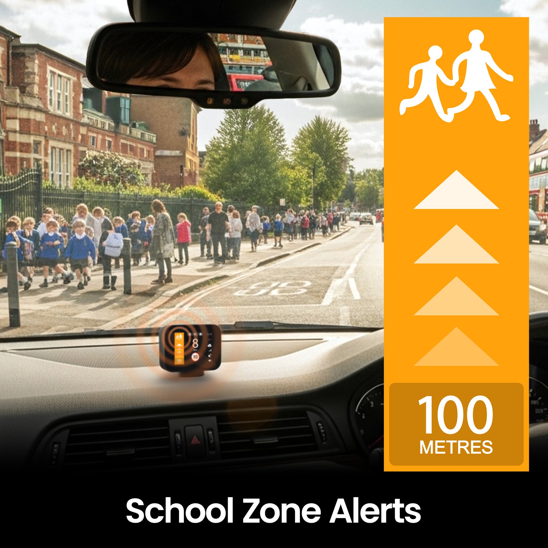 Pure Sync - Smart Road Safety & Speed Awareness Assistant with Camera Alerts 