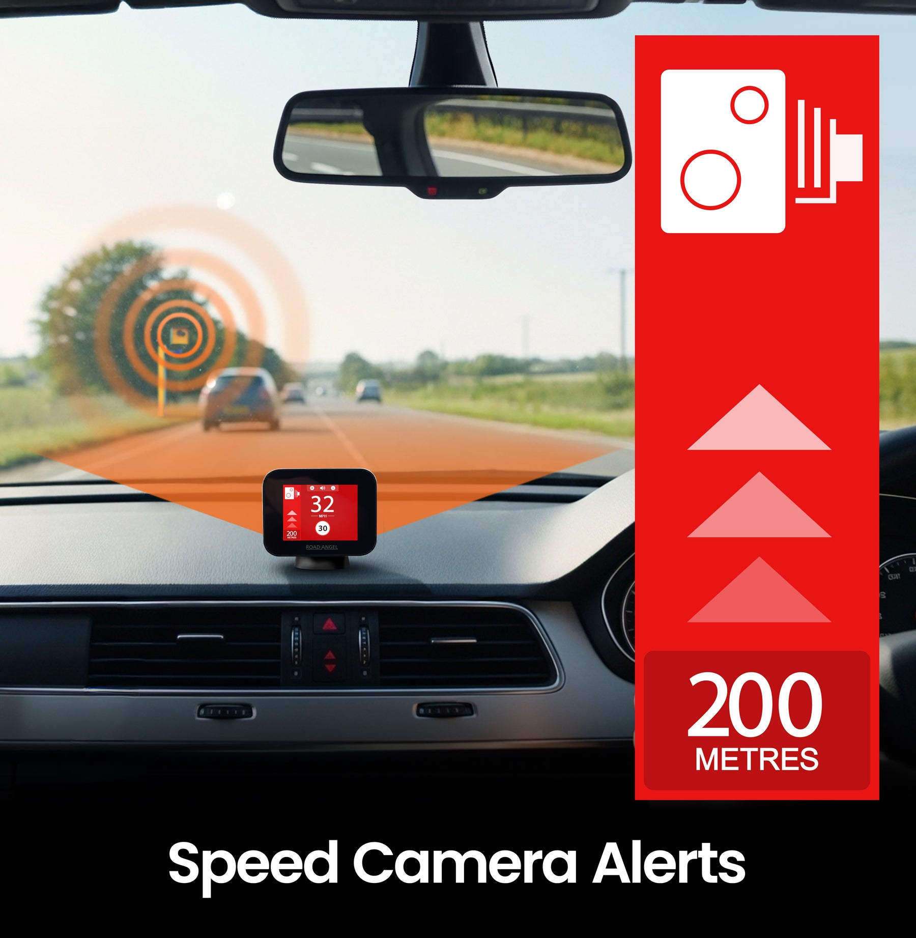 Pure Sync - Smart Road Safety & Speed Awareness Assistant with Camera Alerts 