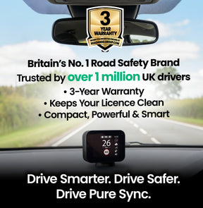 Pure Sync - Smart Road Safety & Speed Awareness Assistant with Camera Alerts 
