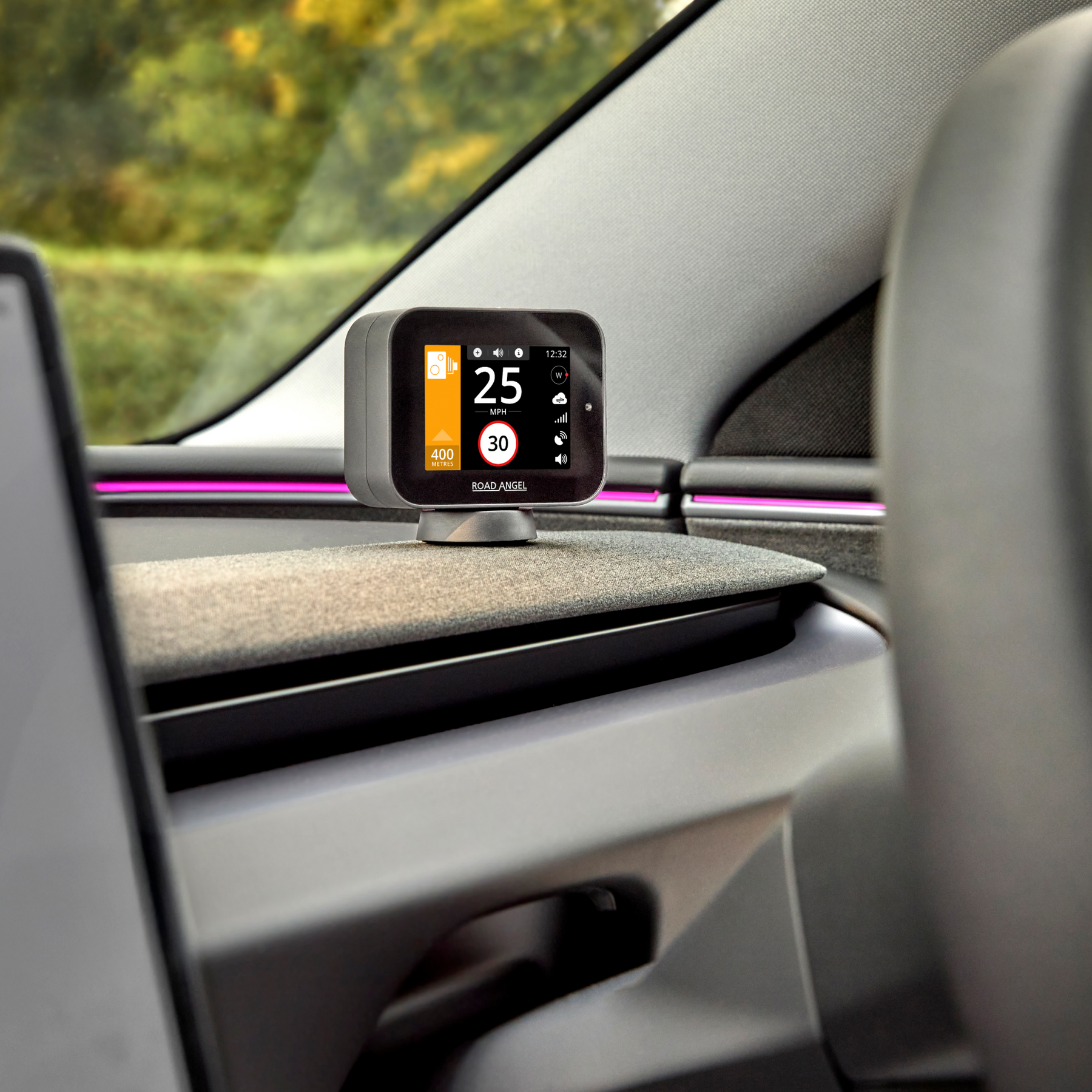 Pure Sync - Smart Road Safety & Speed Awareness Assistant with Camera Alerts 