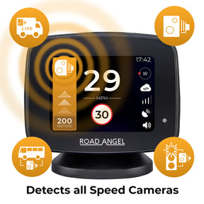 Road Angel Pure One 2.4 Speed Camera Detector With Speed Awareness - hidden