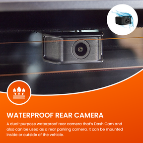 Bath Rugby - Road Angel Halo View Rear View Mirror and Dash Cam with Free SD Card & Hardwiring Kit