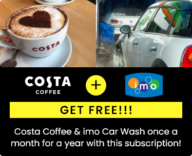 Free Costa Coffee & imo Car Wash