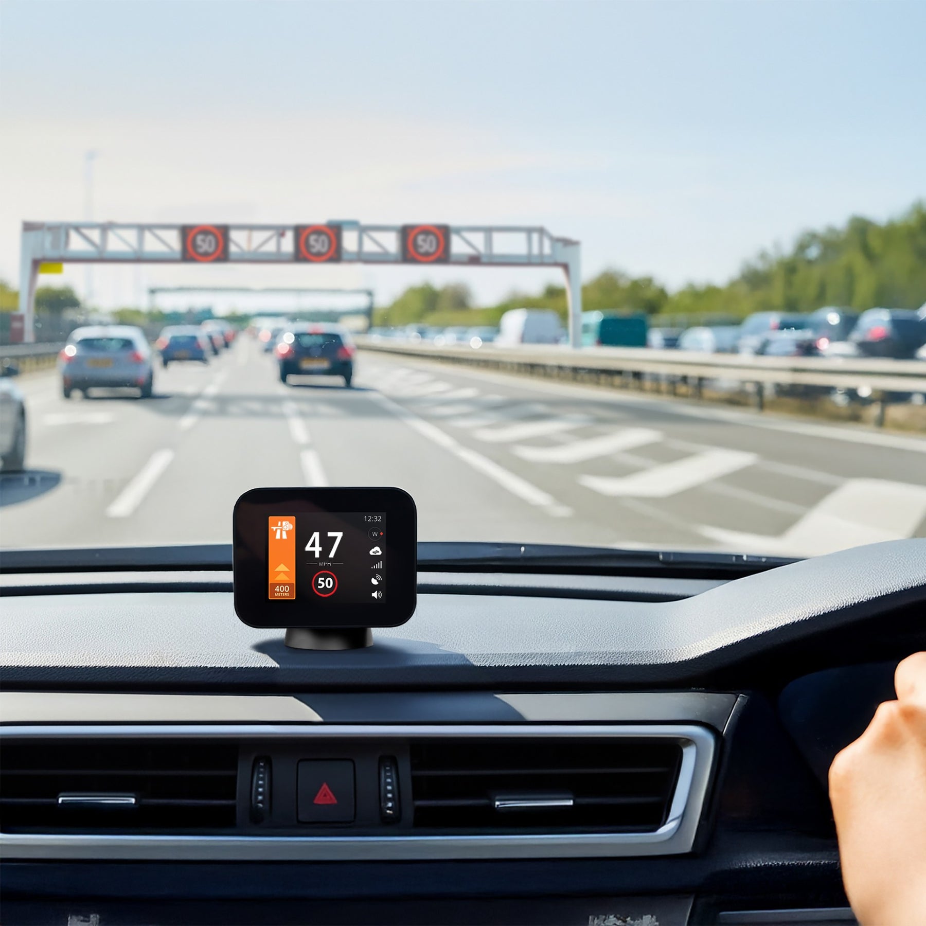 Pure Sync - Smart Road Safety & Speed Awareness Assistant with Camera Alerts 